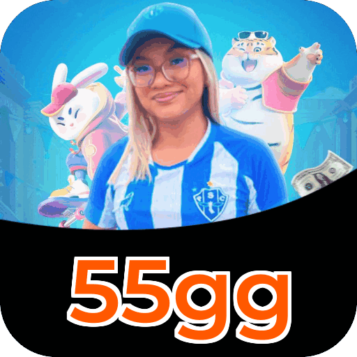 Passo a passo visual mostrando processo de download e instalação do aplicativo 55gg